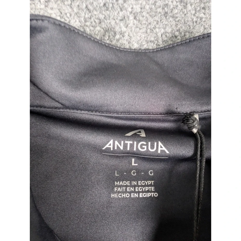Detroit Lions Antigua Tribute Pullover Mens Large Smoke Grey NFL 1/4‎ Zip NWT